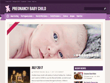 Tablet Screenshot of pregnancybabychild.com